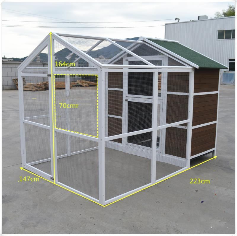 YES4PETS | Timber Pigeon Loft with Flight Run – 12 Nesting Compartments | Cradle Coast Pet & Aquarium