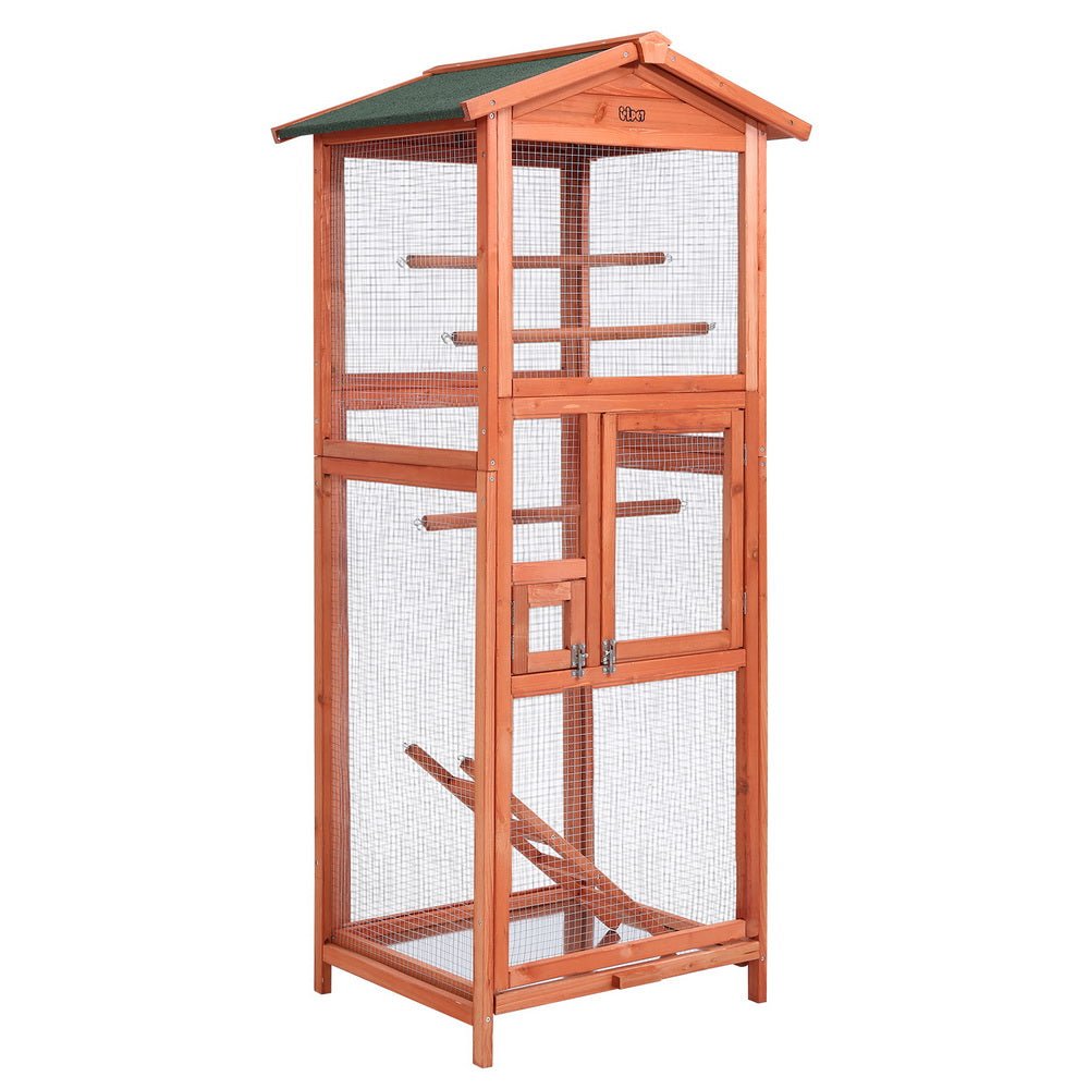 i.Pet | Wooden Bird Cage 72cm x 60cm x 168cm | Cradle Coast Pet & Aquarium