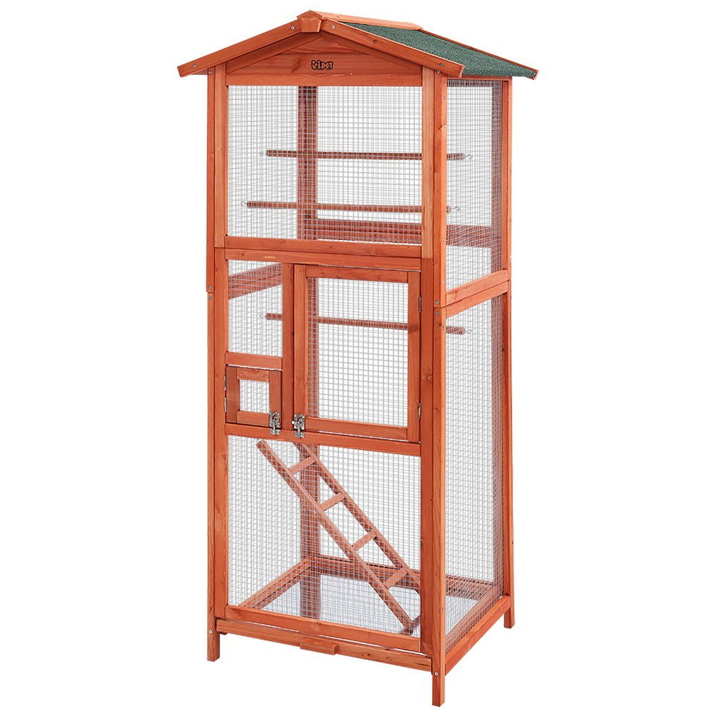 i.Pet | Wooden Bird Cage 72cm x 60cm x 168cm | Cradle Coast Pet & Aquarium