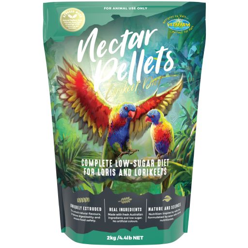 vetafarm nectar pellets - cradle coast pet & aquarium