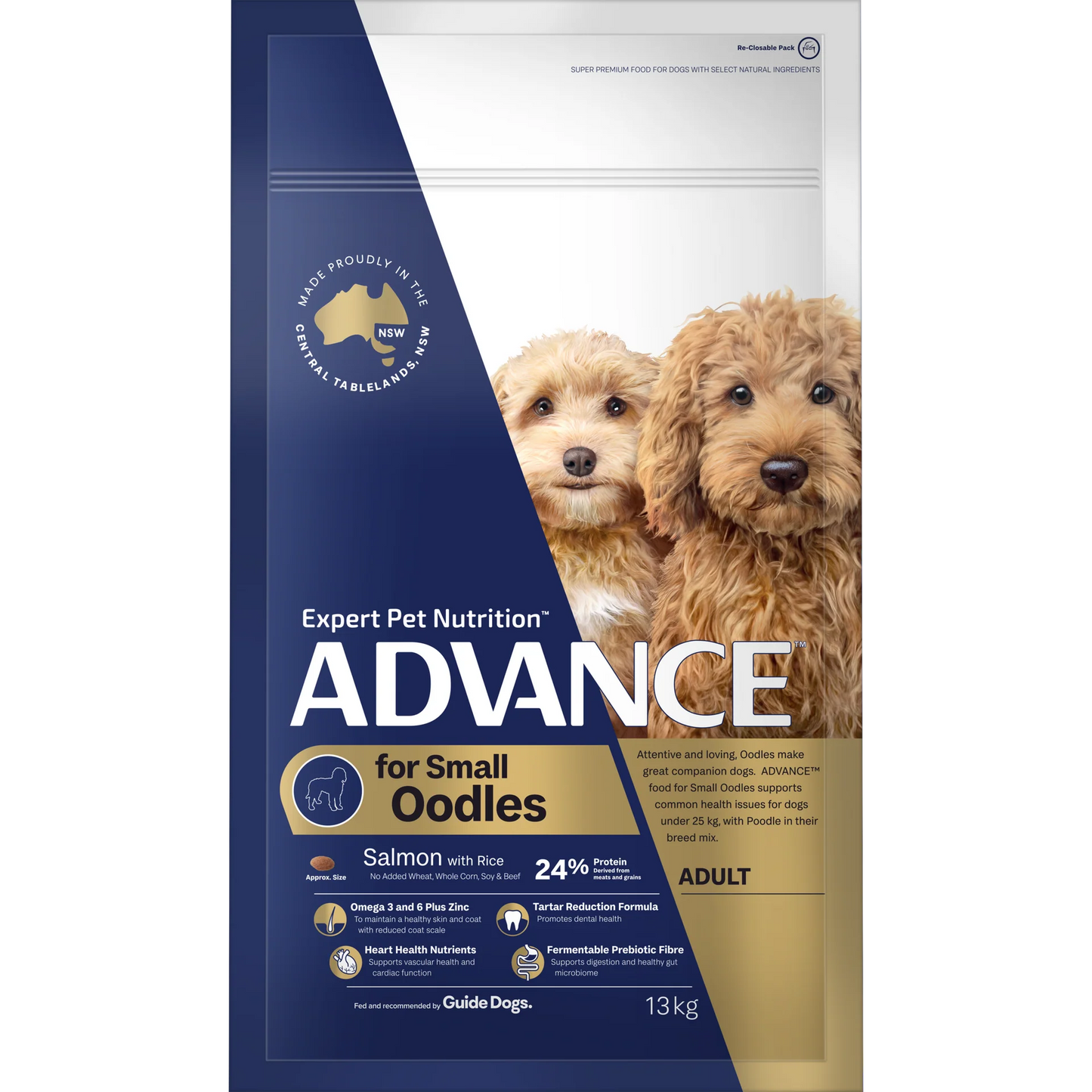 advance adult small oodles salmon with rice dry dog food