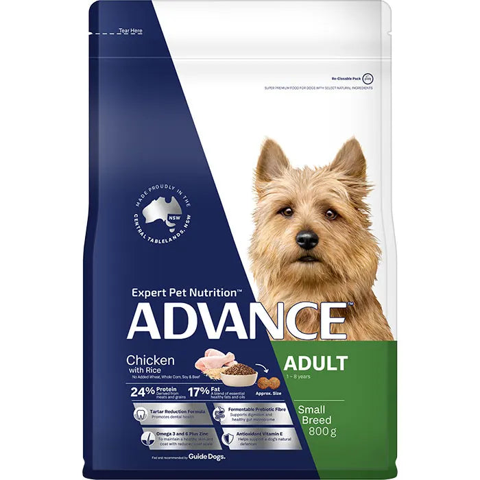 advance adult toy & small breed chicken dry dog food