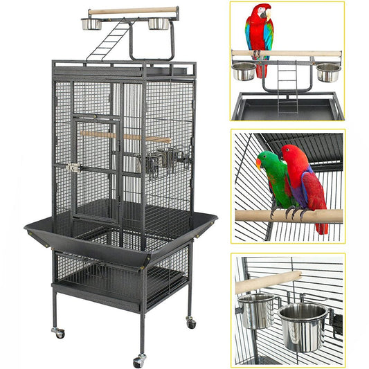 DSZ | 154cm Pet Bird cage Large Play Top Parrot Cockatiel Cockatoo Parakeet Finch Pet | Cradle Coast Pet & Aquarium