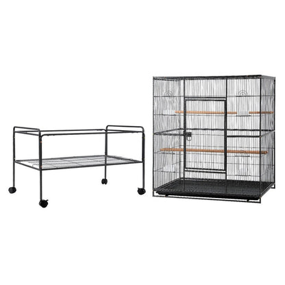 i.Pet | 160cm Bird Cage – Wrought Iron on Wheels | Cradle Coast Pet & Aquarium