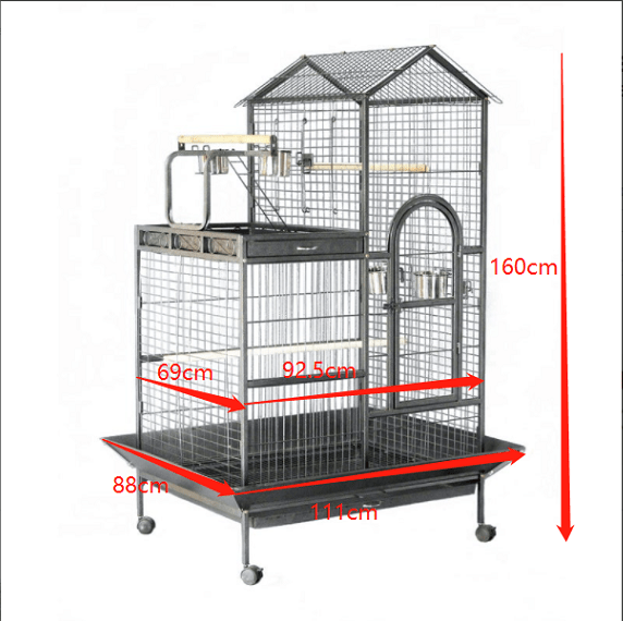 YES4PETS | 160cm XL Bird Aviary with Perch on Castor Wheels | Cradle Coast Pet & Aquarium