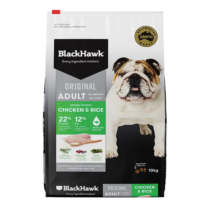 black hawk adult chicken & rice dry dog food