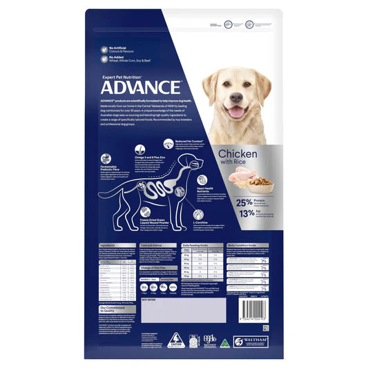 advance adult large breed healthy weight dry dog food