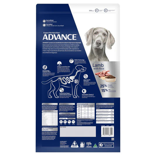 advance adult large breed lamb dry dog food