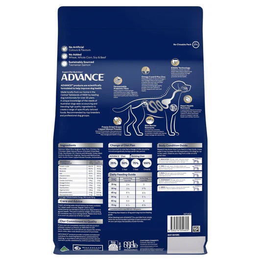 advance adult large oodles salmon dry dog food