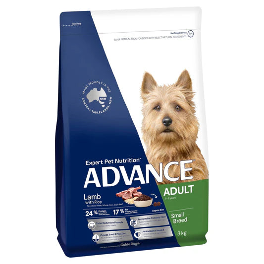 advance adult toy & small breed lamb dry dog food