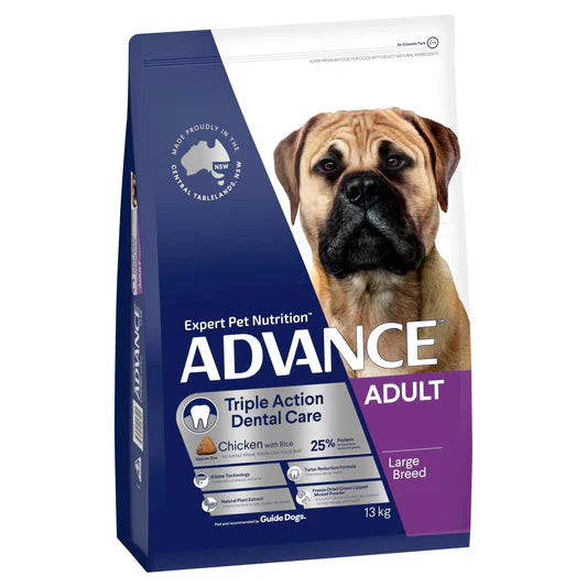 advance adult large breed dental care dry dog food