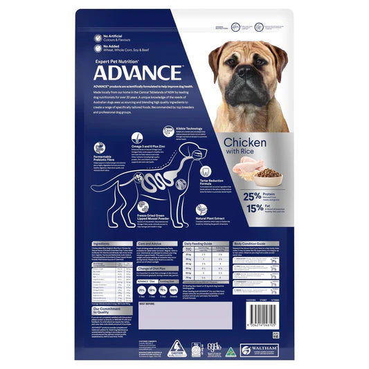 advance adult large breed dental care dry dog food