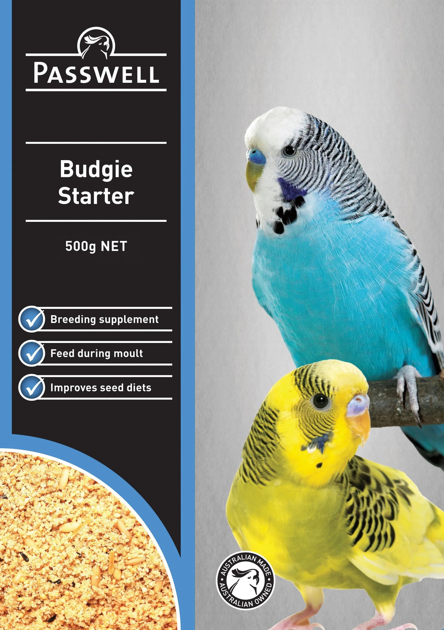 passwell budgie starter - cradle coast pet & aquarium