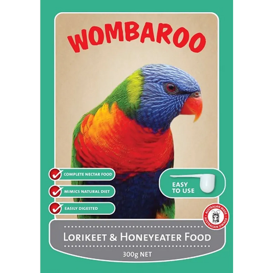 Wombaroo Lorikeet & Honeyeater Food - Cradle Coast Pet & Aquarium