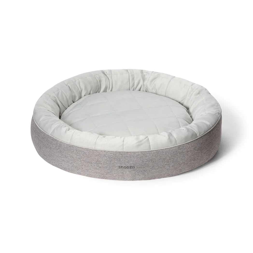 snooza cooling comfort cuddler - powder grey - cradle coast pet & aquarium