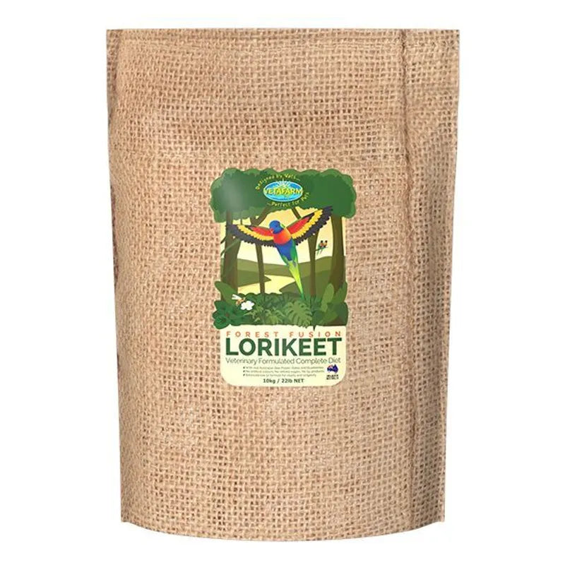 vetafarm forest fusion lorikeet diet - cradle coast pet & aquarium