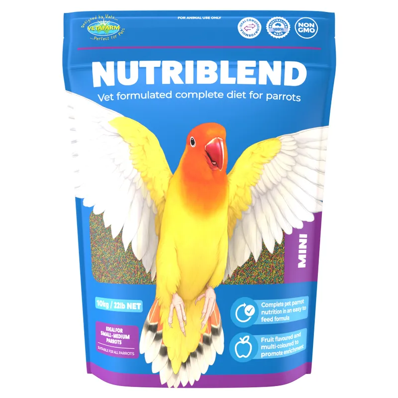 vetafarm nutriblend - mini pellet - cradle coast pet & aquarium