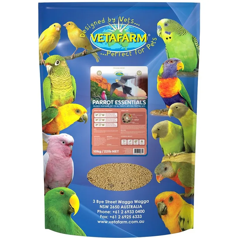 vetafarm parrot essentials - cradle coast pet & aquarium