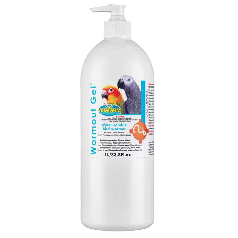 vetafarm wormout gel - cradle coast pet & aquarium