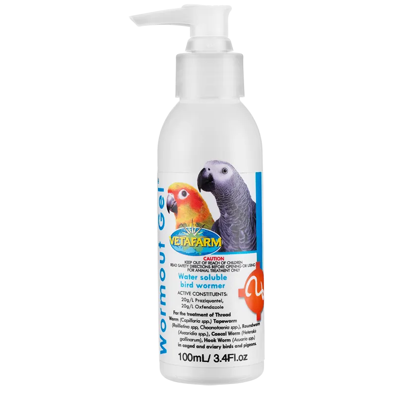 vetafarm wormout gel - cradle coast pet & aquarium