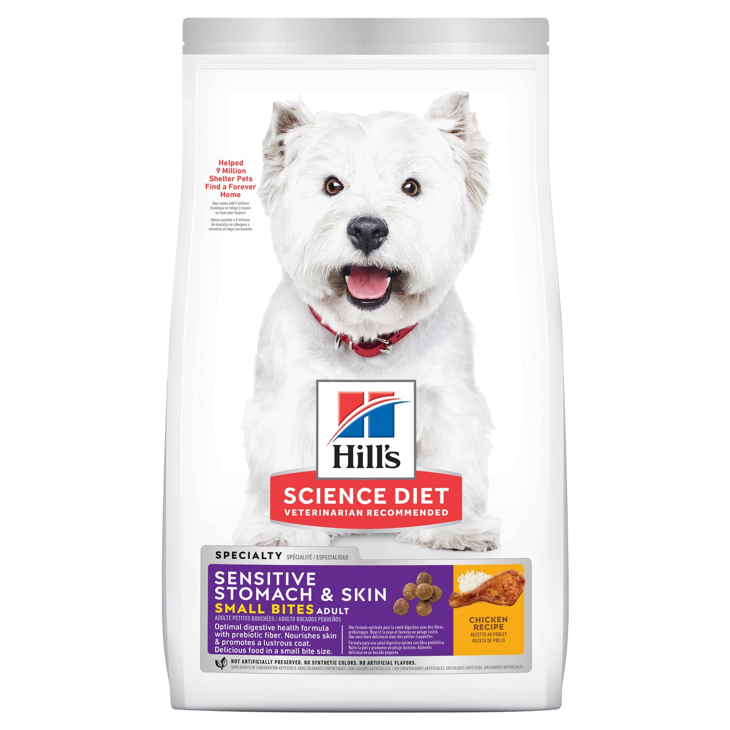 hills science diet sensitive stomach & skin small bites dry dog food