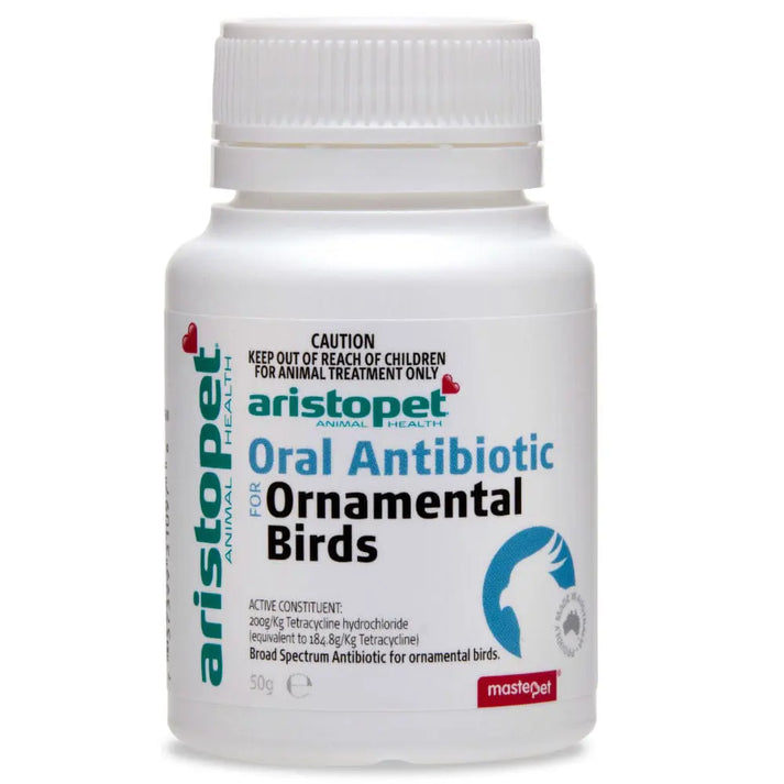 aristopet oral antibiotic for ornamental birds - cradle coast pet & aquarium