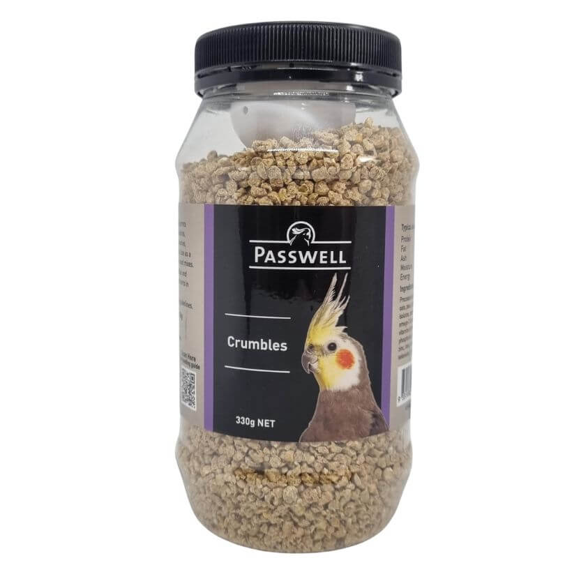 passwell parrot crumbles - cradle coast pet & aquarium