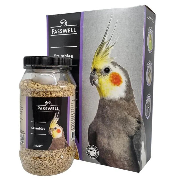 passwell parrot crumbles - cradle coast pet & aquarium