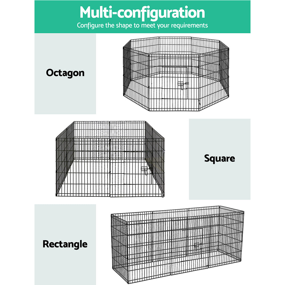 i.pet 30" 8 panel pet playpen - cradle coast pet & aquarium