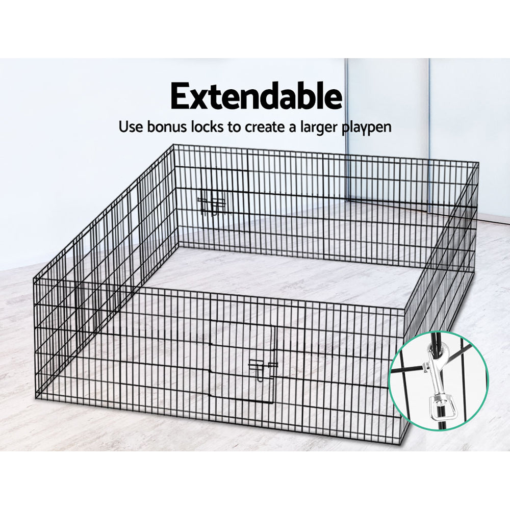 i.pet 30" 8 panel pet playpen - cradle coast pet & aquarium