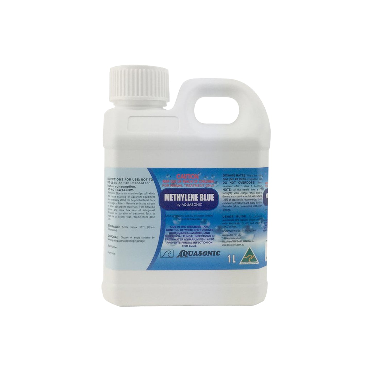 aquasonic methylene blue