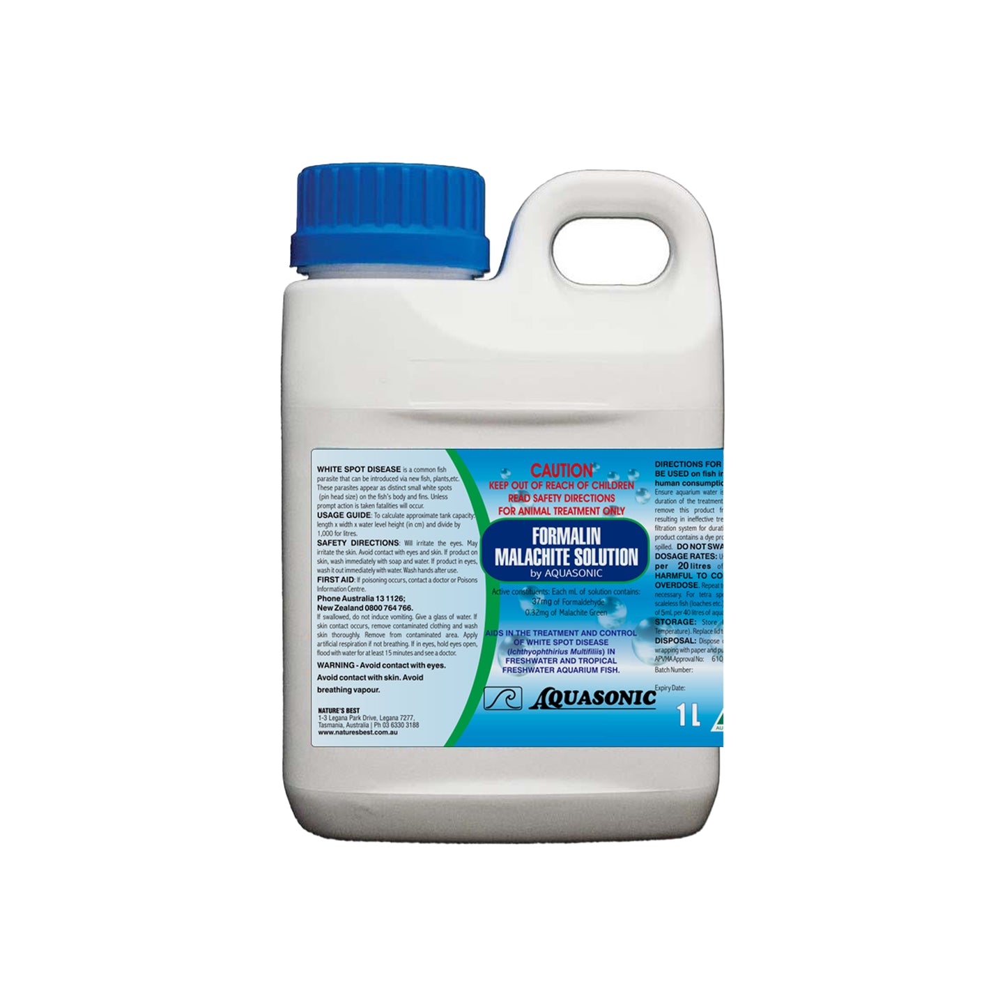 aquasonic formalin malachite solution