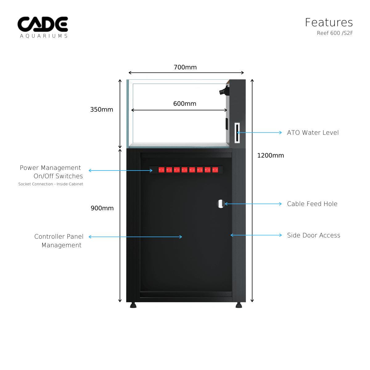 cade pro reef s2/f 600 - cradle coast pet & aquarium