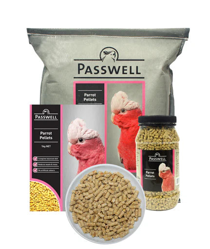 passwell parrot pellets - cradle coast pet & aquarium