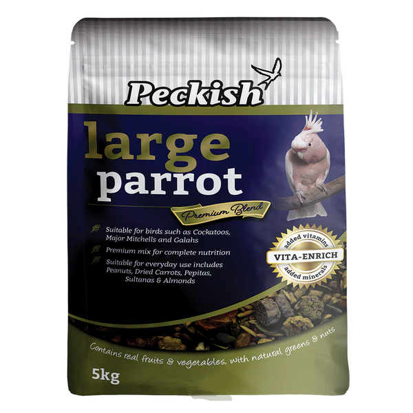 peckish large parrot fuit & nut mix - cradle coast pet & aquarium