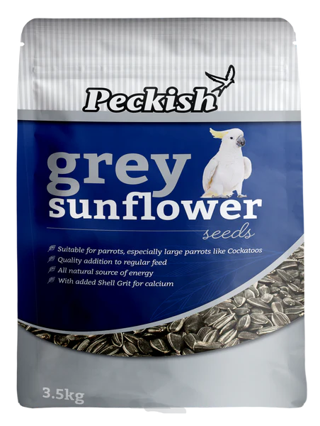 peckish grey sunflower seed - cradle coast pet & aquarium