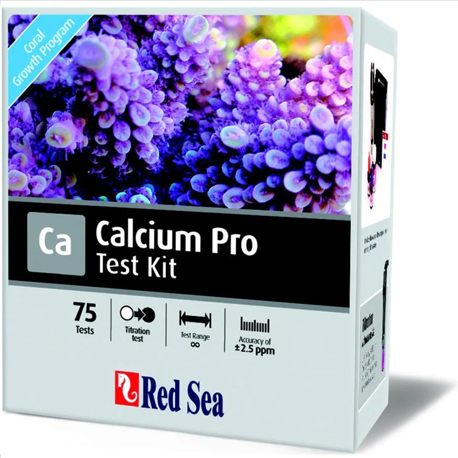 red sea calcium pro testing kit - 75 tests - cradle coast pet & aquarium