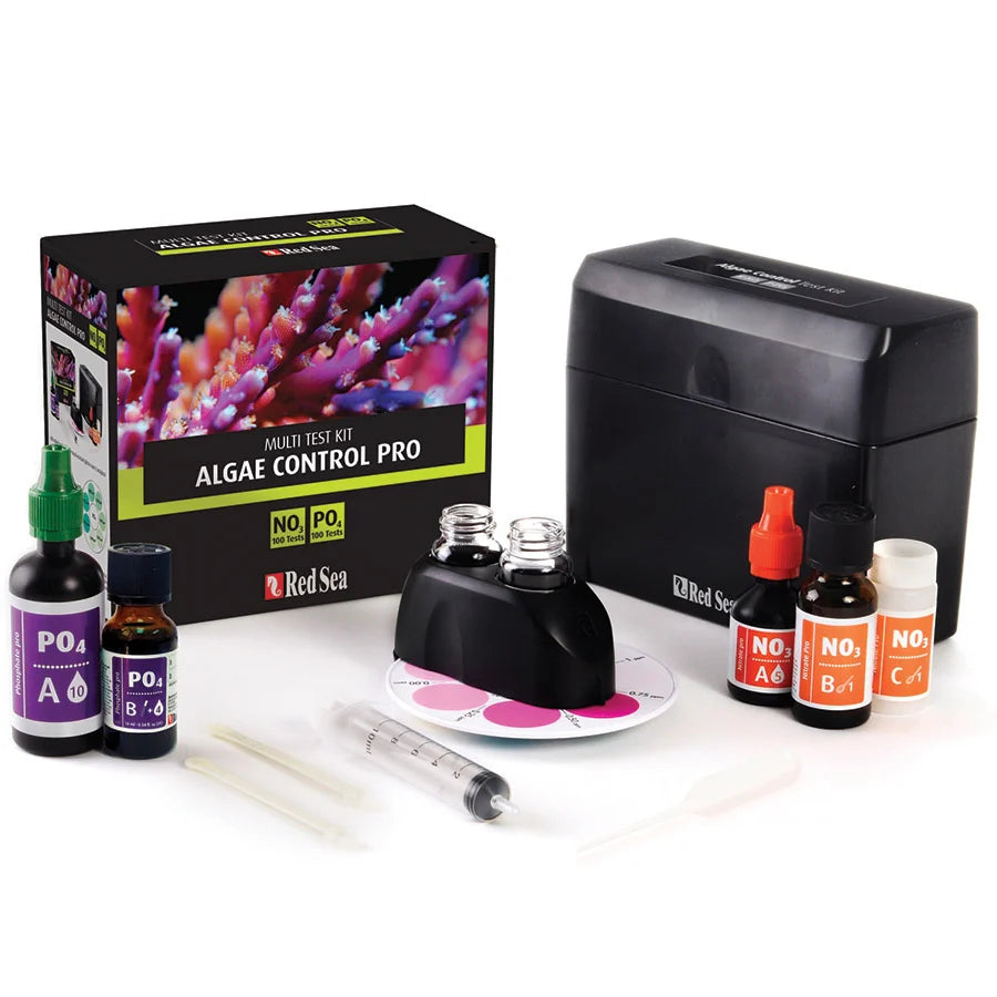 red sea algae control pro multi test kit - cradle coast pet & aquarium