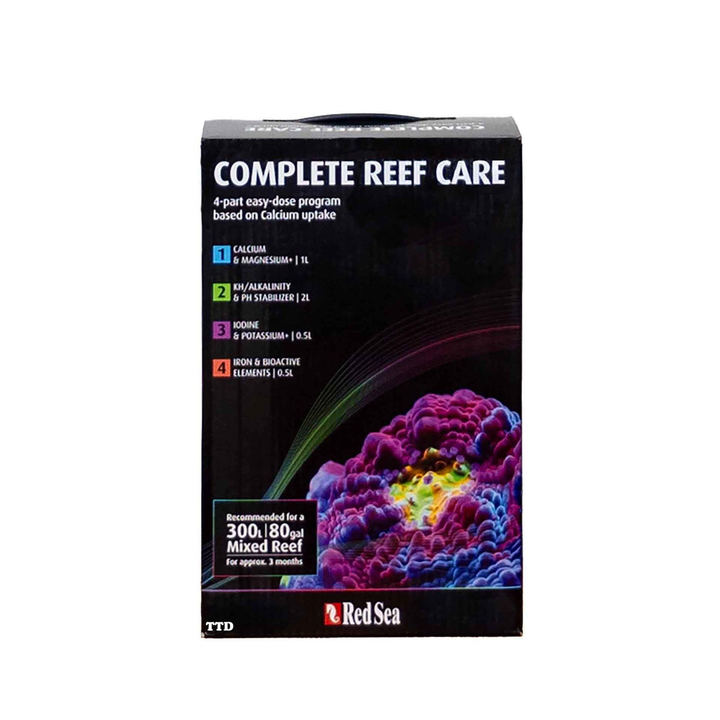 red sea complete reef care 4 part supplement program - cradle coast pet & aquarium