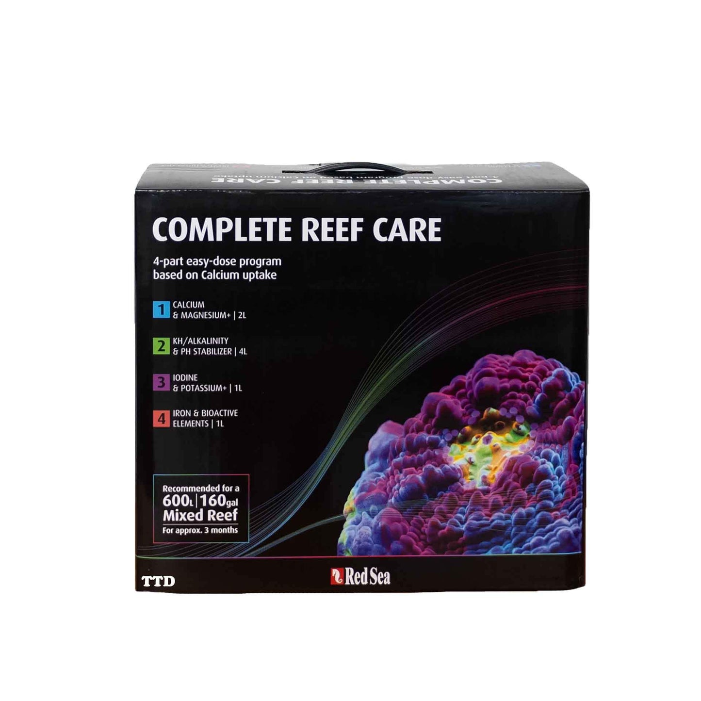 red sea complete reef care 4 part supplement program - cradle coast pet & aquarium