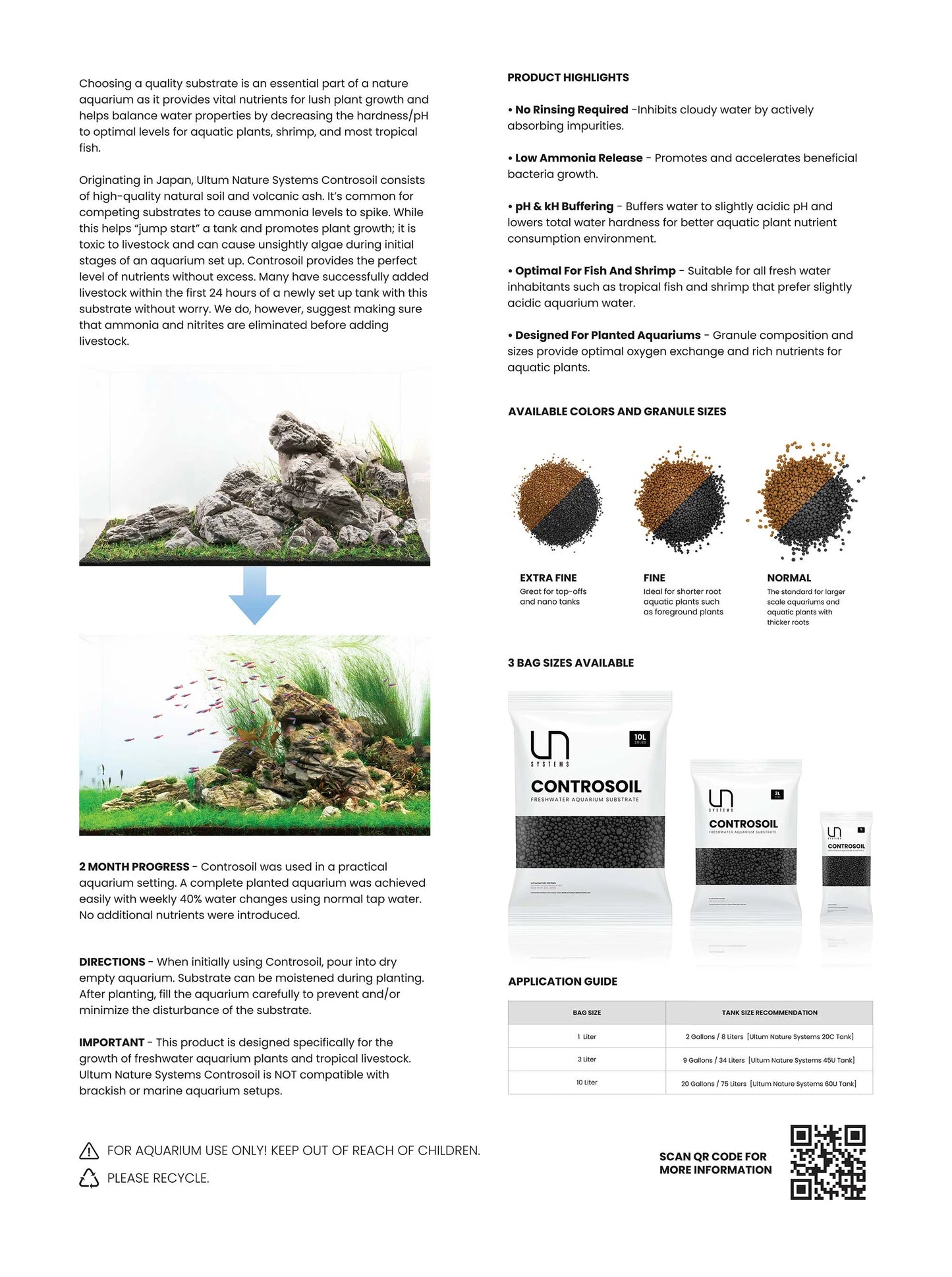 ultum nature systems controsoil black - fine 3mm