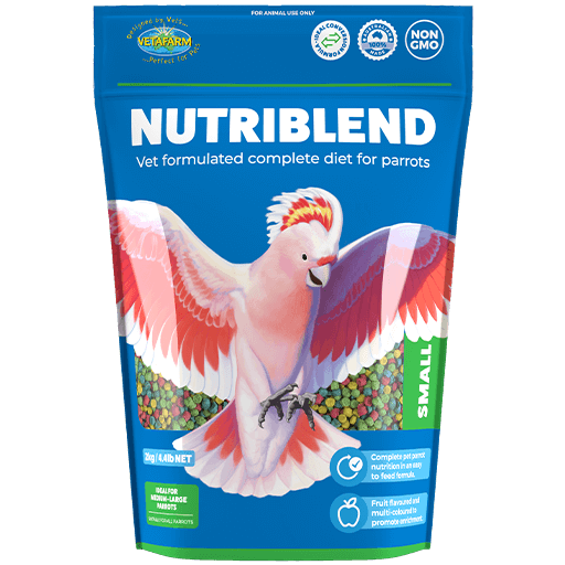 vetafarm nutriblend - small pellet - cradle coast pet & aquarium