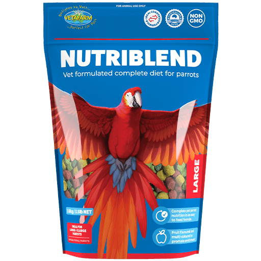 vetafarm nutriblend - large pellet - cradle coast pet & aquarium