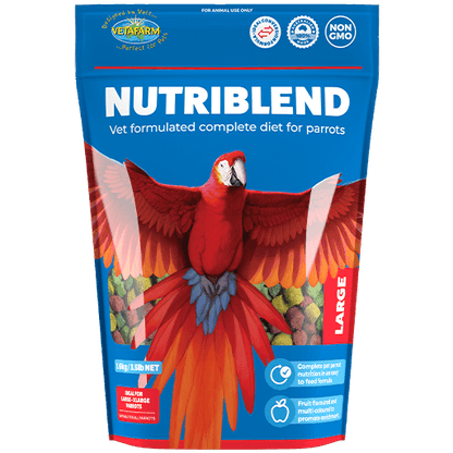 Vetafarm Nutriblend - Large Pellet - Cradle Coast Pet & Aquarium