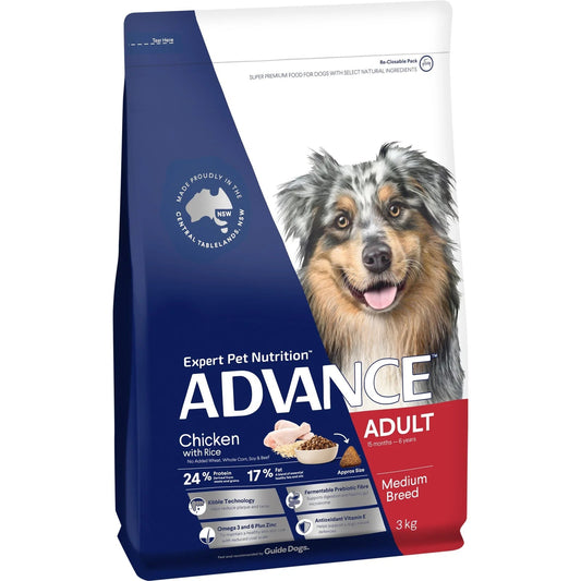 Advance|Adult Medium Breed Chicken with Rice Dry Dog Food|Cradle Coast Pet & Aquarium