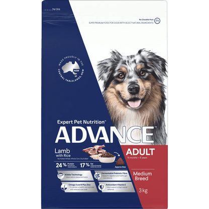 Advance|Adult Medium Breed Lamb with Rice Dry Dog Food|Cradle Coast Pet & Aquarium