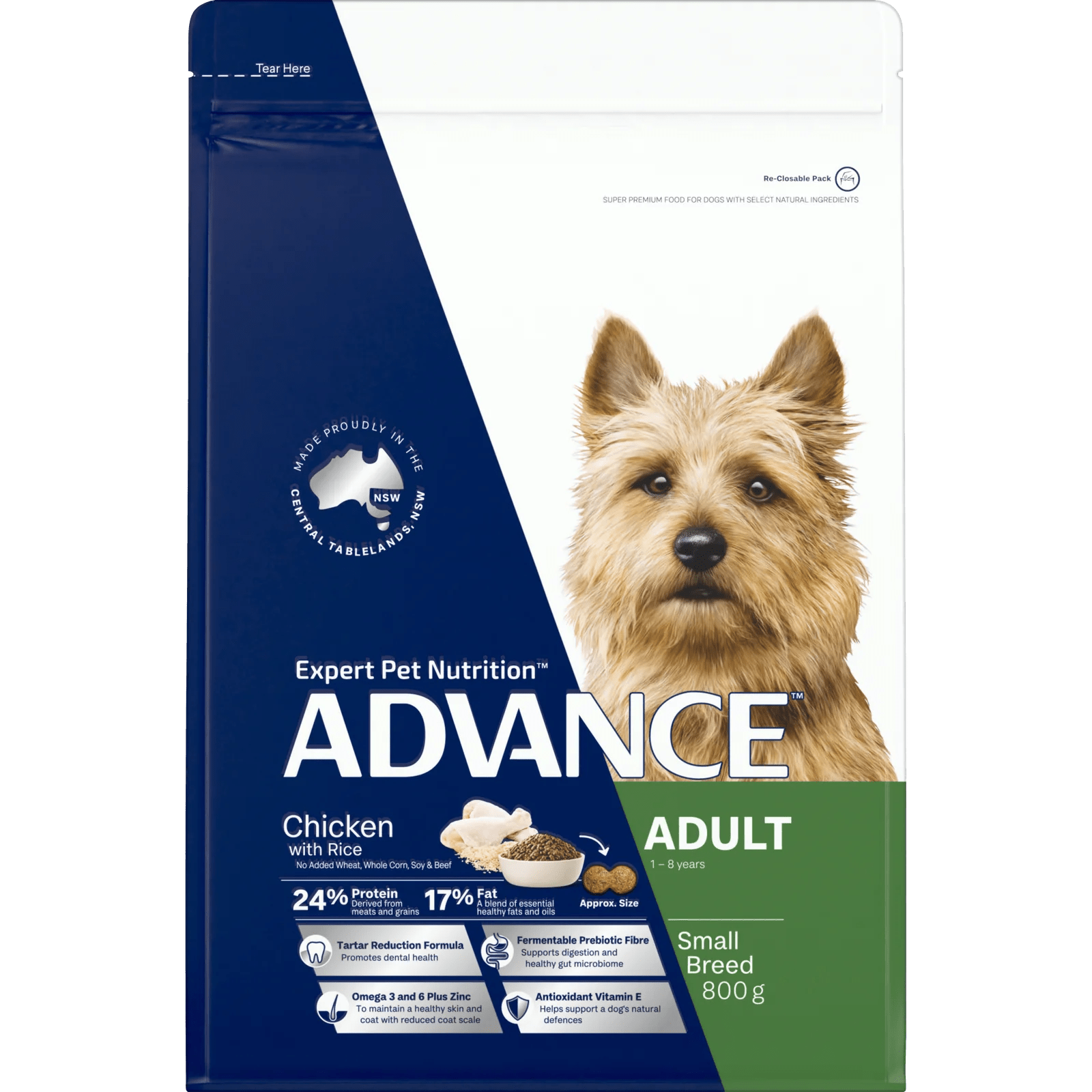 Advance|Adult Small Breed Chicken with Rice Dry Dog Food|Cradle Coast Pet & Aquarium