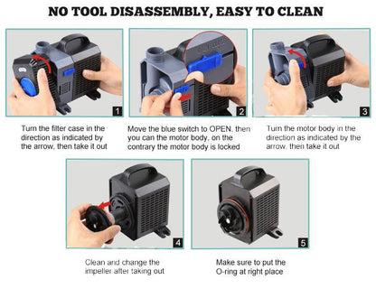 Amphibious | Amphibious 140W 16000L/H Submersible Water Pump | Cradle Coast Pet & Aquarium