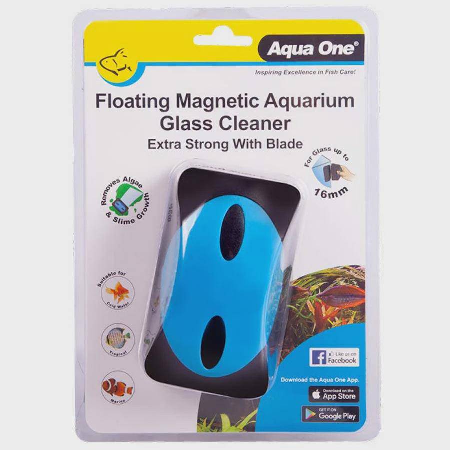 aqua one floating magnet cleaner with blade - cradle coast pet & aquarium