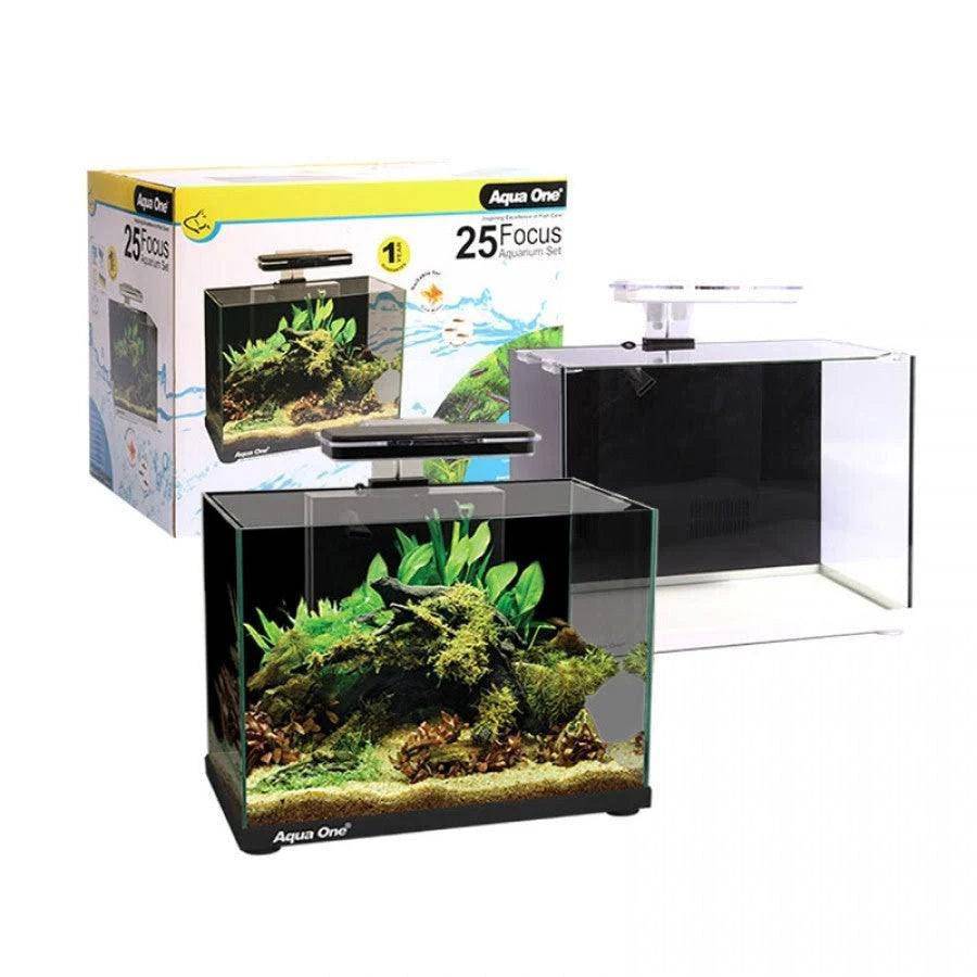 aqua one focus 25 glass aquarium - cradle coast pet & aquarium